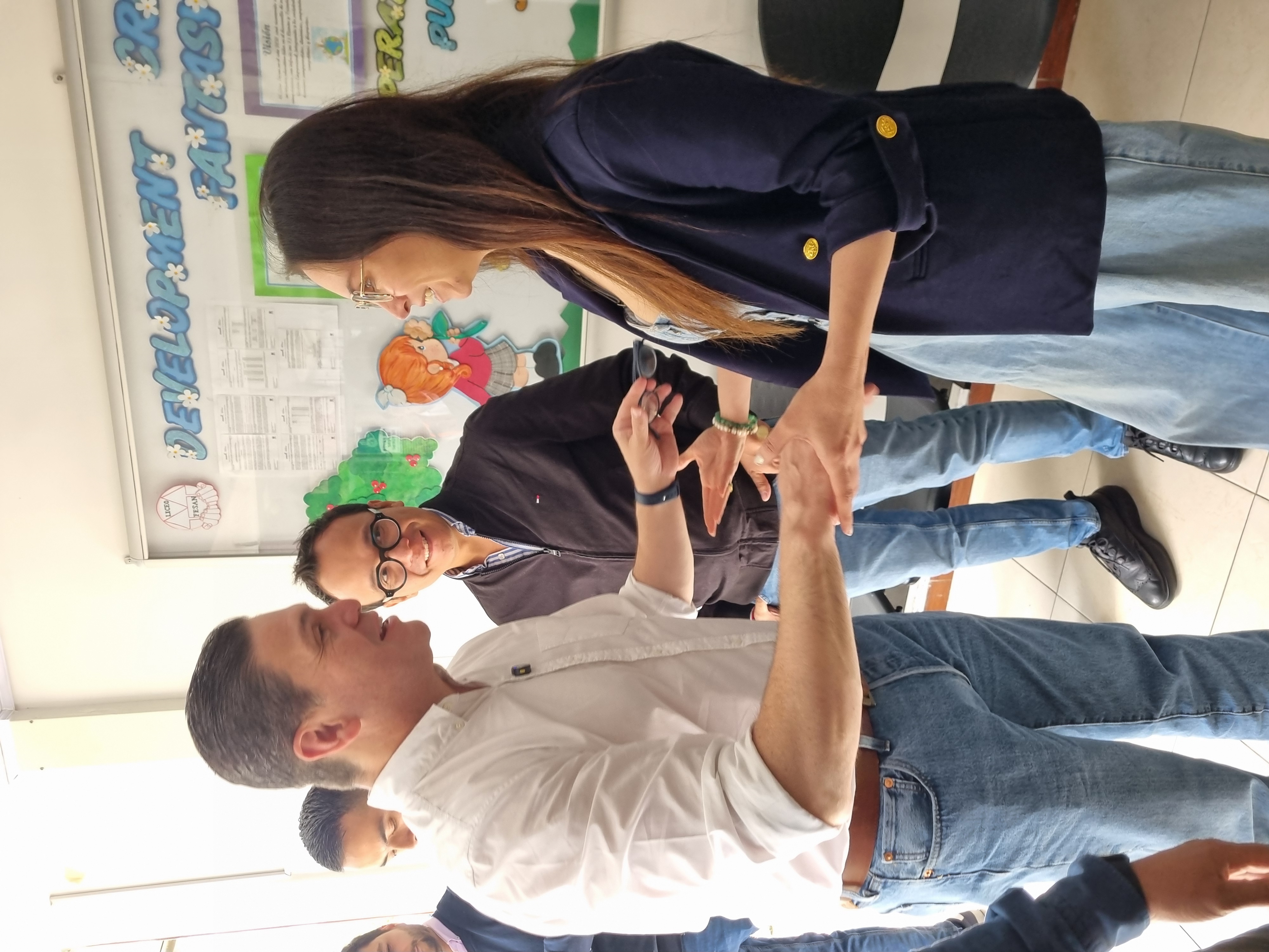 Juan Carlos Pinzón con la gente